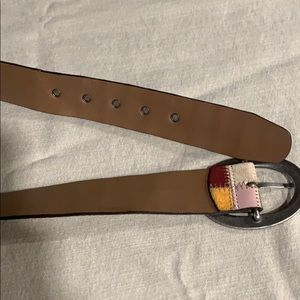 Fossil Accessories - Fossil Multicolored Leather Belt Large Mustard Fossil Accessories - Fossil Multicolored Leather Belt Large Mustard